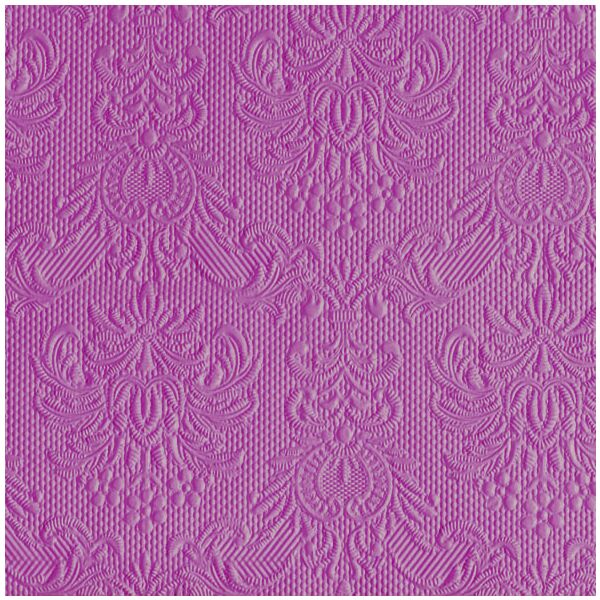 Servietten Lunch 33 x 33 cm 3-lagig mit Prägung 15 Servietten Elegance Pale Rose dunkles rosa
