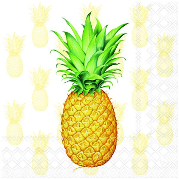 Servietten Lunch 33 x 33 cm 3-lagig 20 Servietten Tropical Fruit Ananas
