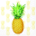Servietten Lunch 33 x 33 cm 3-lagig 20 Servietten Tropical Fruit Ananas