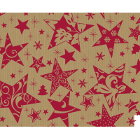 Geschenkpapier Weihnachten Röllchen 70x150cm Sterne...