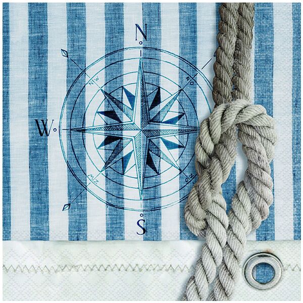 Servietten Lunch Compass And Rope Kompass und Tau 33 x 33 cm 20 Servietten