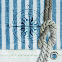 Servietten Lunch Compass And Rope Kompass und Tau 33 x 33...