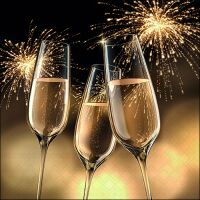 Silvester Neues Jahr Servietten Lunch Napkin Lunch...