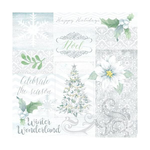 Weihnachten Servietten 25 x 25 cm 20 Servietten 3-lagig Celebrate The Season Wintersaison