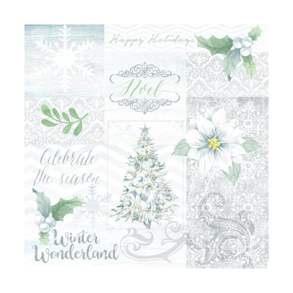 Weihnachten Servietten 25 x 25 cm 20 Servietten 3-lagig Celebrate The Season Wintersaison