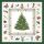 Weihnachten Cocktail Servietten 25 x 25 cm 3-lagig 15 Servietten Christmas Evergreen White