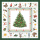 Weihnachten Cocktail Servietten 25 x 25 cm 3-lagig 15 Servietten Christmas Evergreen White