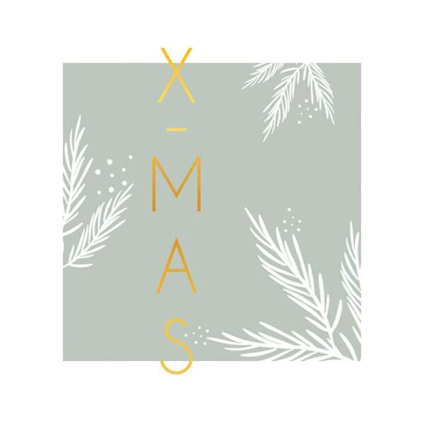 Weihnachten Servietten 25 x 25 cm 20 Servietten 3-lagig X-Mas Green Weihnachten grün