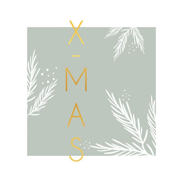Weihnachten Servietten 25 x 25 cm 20 Servietten 3-lagig X-Mas Green Weihnachten grün