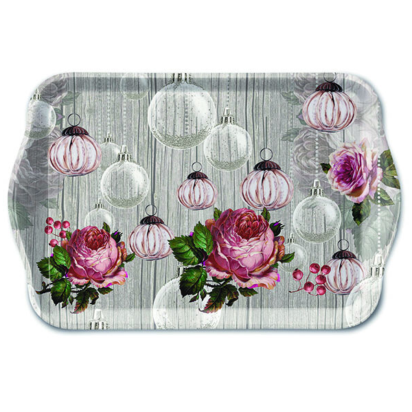 Weihnachten Tray Melamine 13X21cm Roses And Baubles 13x21cmSeite59