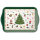Weihnachten – Tray Melamine – Tablett – Format: 13 x 21 cm – Christmas Evergreen White