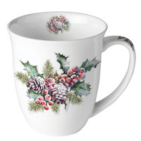 Mug 0.4 L Holly And Berries