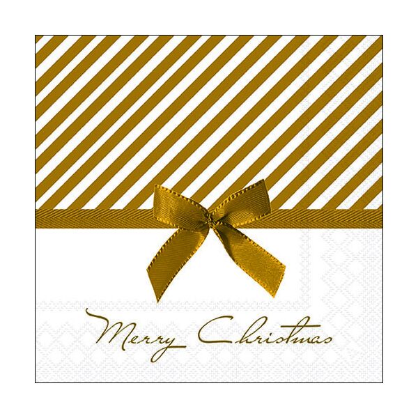A Weihnachten Servietten Lunch Napkin Lunch Format: 33 x 33 cm 3-lagig 20 Servietten Christmas Bow Gold 33x33cmSeite47 Weihnachten gold