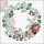 Weihnachten – Servietten Lunch – Napkin Lunch – Format: 33 x 33 cm – 3-lagig – 20 Servietten pro Packung – Wreath of Eucalyptus Grey FSC Mix - Kranz aus Eukalyptus grau