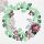 Weihnachten Servietten Lunch Napkin Lunch Format: 33 x 33 cm 3-lagig 20 Servietten Wreath of Eucalyptus Grey Kranz aus Eukalyptus grau