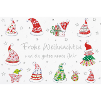 Weihnachten 4 Styles Glückwunschkarte mit Umschlag...