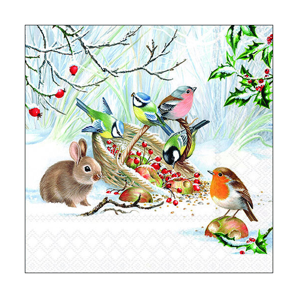 Weihnachten Servietten Lunch Napkin Lunch Format: 33 x 33 cm 3-lagig 20 Servietten Winter Treat