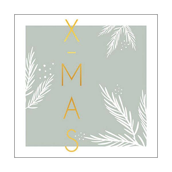 A Weihnachten Servietten Lunch 33 x 33 cm 3-lagig 20 Servietten X-Mas Green FSC Mix grün