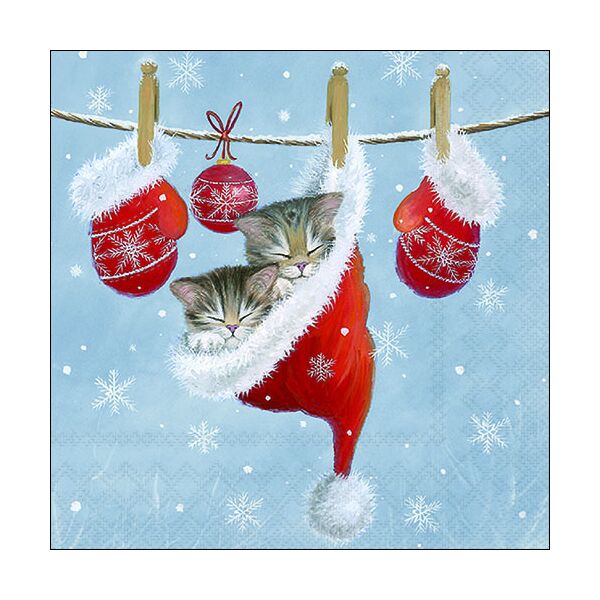 Weihnachten Servietten Lunch Napkin Lunch Format: 33 x 33 cm 3-lagig 20 Servietten Just Sleepy