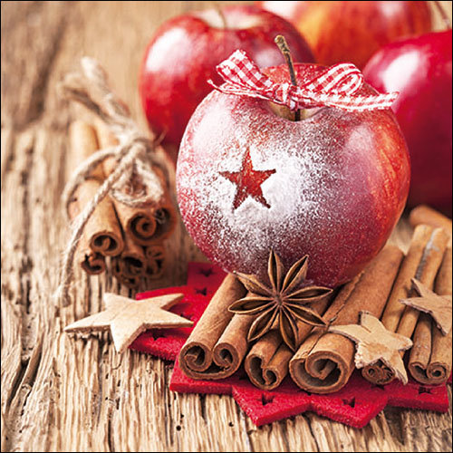 Weihnachten – Servietten Lunch – Napkin Lunch – Format: 33 x 33 cm – 3-lagig – 20 Servietten pro Packung – Star On Apple FSC Mix