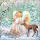 Weihnachten Servietten Lunch 33 x 33 cm 3-lagig 20 Servietten Winter Angel Engel mit Reh
