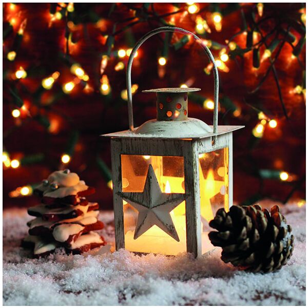 Weihnachten Servietten Lunch Napkin Lunch Format: 33 x 33 cm 3-lagig 20 Servietten Shining Lantern Weihnachtslaterne