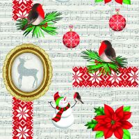 Weihnachten Servietten Lunch Napkin Lunch Format: 33 x 33...