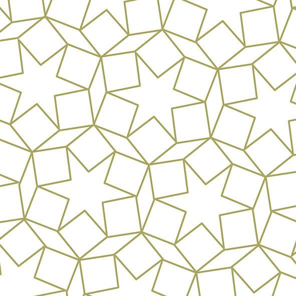 A - Weihnachten -Star Dimensions Gold- Sterne-   Servietten - 33 x 33 cm -  20 Servietten pro Packung  - 3-lagige Servietten