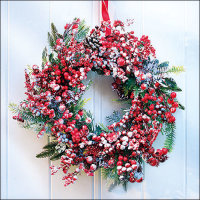Napkin 33 Frozen Wreath FSC Mix