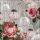 A Weihnachten Servietten Lunch Napkin Lunch Format: 33 x 33 cm 3-lagig 20 Servietten Roses And Baubles FSC Mix Rosen und Kugeln