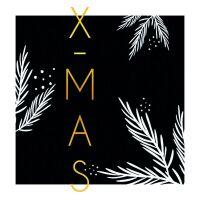 Weihnachten X-Mas Black Servietten 33 x 33 cm 20...