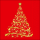 Weihnachten Servietten Lunch Napkin Lunch Format: 33 x 33 cm 3-lagig 20 Servietten Shining Tree Red