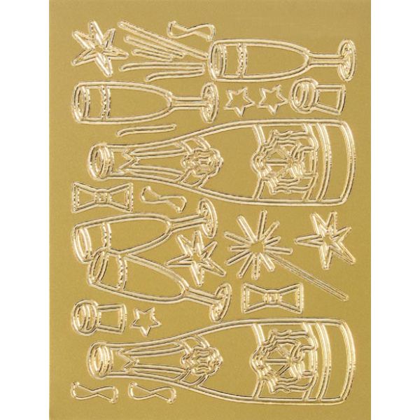 Sticker - 9x17,5 cm - Relief-Sticker Party