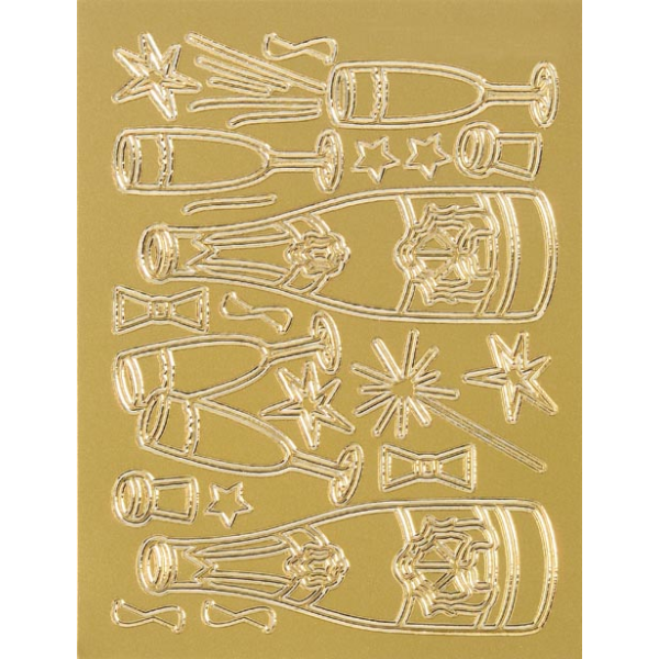 Sticker - 9x17,5 cm - Relief-Sticker Party