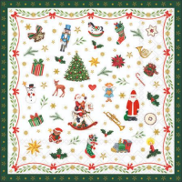 Weihnachten Cocktail Servietten 25 x 25 cm 3-lagig 15...