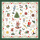 Weihnachten Cocktail Servietten 25 x 25 cm 3-lagig 15 Servietten Ornaments All Over Green