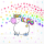 Servietten Format: 33 x 33 cm 3-lagig 20 Servietten Polly Einhorn