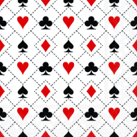 Servietten Lunch 33x33 cm 20 Servietten Cards Kartenspiel...