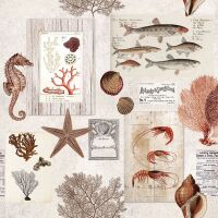 Servietten Lunch 33 x 33 cm 3-lagig 20 Servietten Sepia...
