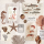 Servietten Lunch 33 x 33 cm 3-lagig 20 Servietten Sepia Sea creme maritim Fische Korallen