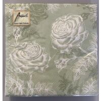 Servietten Lunch 33 x 33 cm 3-lagig 20 Servietten Etching...