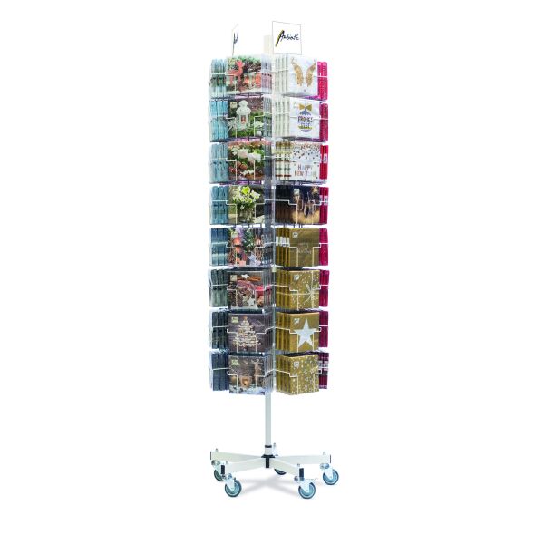 Serviettendrehständer Napkin Spinner Format: 60 x 200 cm 6 x 8 Fächer (48 Fächer für 33er Servietten) creme ohne Inhalt