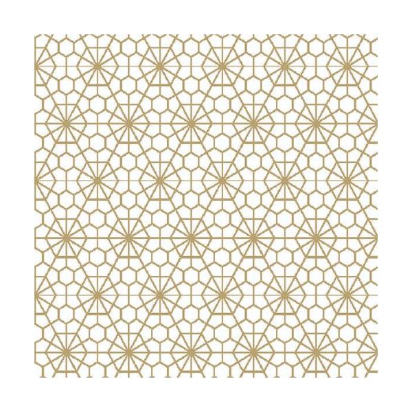 Servietten Lunch Napkin Lunch Format: 33 x 33 cm 3-lagig 20 Servietten Bocale Positiv Gold