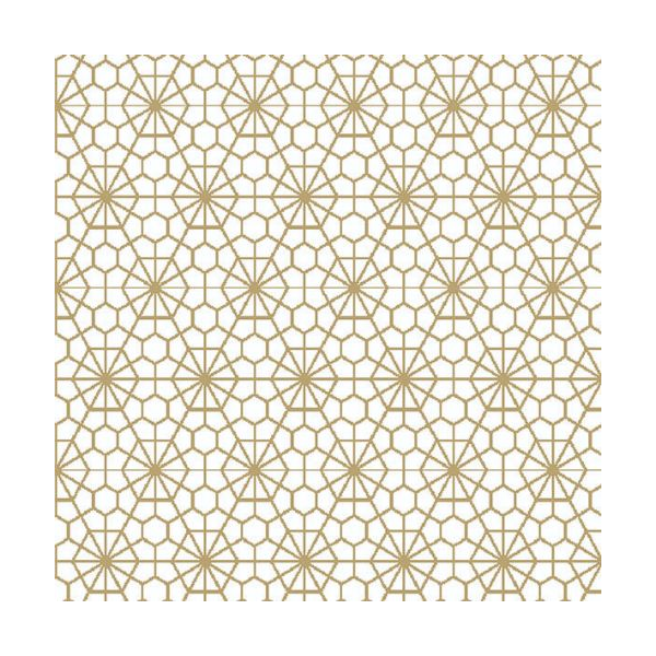 Servietten Lunch Napkin Lunch Format: 33 x 33 cm 3-lagig 20 Servietten Bocale Positiv Gold