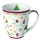 Weihnachten Becher 0.4 L Ø 10 cm H 10,5 cm Ornaments All Over Red Weihnachtssymbole