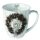 Weihnachten Becher Mug 0.4 L Fine Bone China Ø 10 cm x H 10,5 cm Tannenzapfenkranz Hirsch Vogelhäuschen Schwarzwald