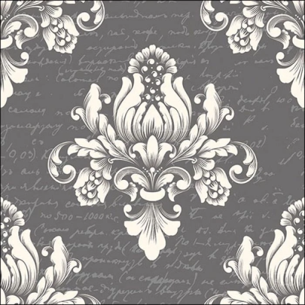 Servietten Lunch Blume Muster Barok grün Barok Green