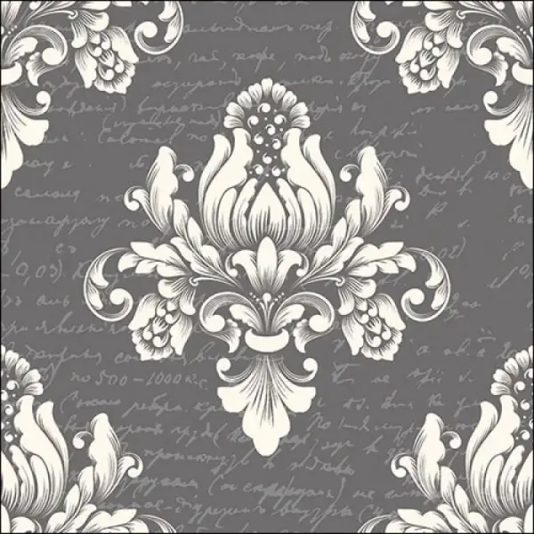 Servietten Lunch Blume Muster Barok grün Barok Green