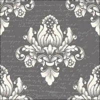 Servietten Lunch Blume Muster Barok grün Barok Green