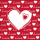 Servietten Lunch Love Herzen rot weiß Love Heart red Liebe 33x33cm 20 Servietten
